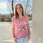 Preview: Bügelbild Flower Boots rosa